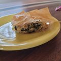 Rebacco's cooksnap of when they made Spanakopita/ Greek Spinach and Feta Pie.