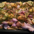 El cooksnap de Esther Herrera cuando hizo Muslos de pollo al horno.