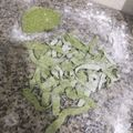 El cooksnap de Diego Alberto Lopez cuando hizo Fideos caseros de espinacas.