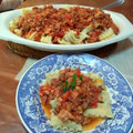 El cooksnap de Maria Beatriz Perez cuando hizo Tortellini en salsa boloñesa.