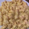 El cooksnap de camiiiluchiiis cuando hizo Mac & cheese (macarrones con queso).