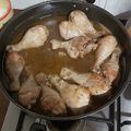 El cooksnap de Luis cuando hizo Muslos de pollo a la miel.
