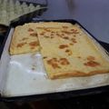 El cooksnap de Ruben Soria cuando hizo Fainá de queso.