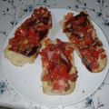 El cooksnap de Beatriz Fons Vidal cuando hizo 🍅🧀🍞 Pan tostado con ajo, tomate, queso semi y serrano.