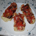 El cooksnap de Beatriz Fons Vidal cuando hizo 🍅🧀🍞 Pan tostado con ajo, tomate, queso semi y serrano.