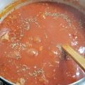 El cooksnap de Sandra Alida Gómez cuando hizo Tuco con carne y salchichas parrilleras.