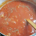 El cooksnap de Sandra Alida Gómez cuando hizo Tuco con carne y salchichas parrilleras.