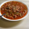 Cindy Lynn's cooksnap of when they made Stuffed Pepper Soup.