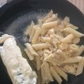 El cooksnap de Agripina picón. cuando hizo PENNE RIGATE con un delicioso pepino relleno rebozado de queso mozzarella.