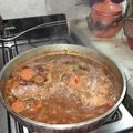 El cooksnap de Cali Diaz cuando hizo Bondiola a la cerveza negra con papas al horno.