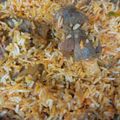 Saira Abdullah's cooksnap of when they made Mutton biryani.