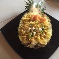 El cooksnap de Rous Garden cuando hizo Khao Pad Saparod o arroz frito con piña.