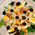 El cooksnap de Irene-Guirao cuando hizo Ensalada de Patatas y ahumados..Salmón y bacalao.
