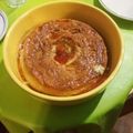 El cooksnap de Koki cuando hizo Flan casero en microondas.