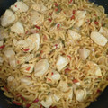 El cooksnap de Sara García Ramajo cuando hizo Fideuá de pollo.