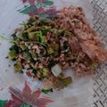 El cooksnap de Abraham Montelongo cuando hizo Nopales de carne molida.