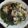 El cooksnap de Maria José Berrios cuando hizo Ajiaco tradicional chileno.