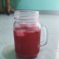 Mukta Shukla 's cooksnap of when they made Jamun Sherbat.