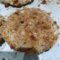 El cooksnap de adriana cuando hizo Hamburguesas de calabacín, zanahoria y muzzarella.