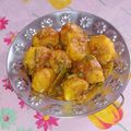 Moumita Kundu's cooksnap of when they made নিরামিষ কিসমিস দিয়ে আলুর দম (Veg Aloor dum recipe in Bengali).