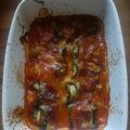 El cooksnap de Veronika Rocha cuando hizo Rollitos de berenjena con jamón York y queso al horno.