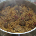El cooksnap de sualja cuando hizo Fideos a la cazuela con costillas de cerdo.