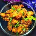 Anitha (Annie) 's cooksnap of when they made Cauliflower Manchurian.