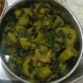 priya yadav का कुकस्नैप जब उन्होंने कच्चे केले की सब्जी (kacche kele ki sabzi recipe in Hindi) बनाया था।