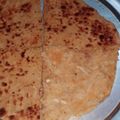 pritha Chauhan 's cooksnap of when they made Mooli Paratha.