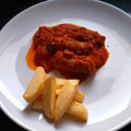 El cooksnap de Carme Lopez Cesar cuando hizo Butifarra con setas variadas en salsa de tomate.
