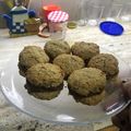 El cooksnap de lucia car cuando hizo Alfajores de avena y coco con membrillo.