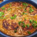 Tiara Touzinsky's cooksnap of when they made My Salisbury Steak (Made with Ground Turkey).