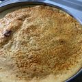 El cooksnap de Noel Poletti cuando hizo Torta de jamón y queso con masa licuada.
