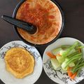 Cooksnap dari anisanabilla untuk resep Terong Goreng, Kol rebus, Sambal Tomat