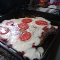 El cooksnap de Alejandra Parra cuando hizo Matambre a la pizza al horno.