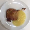 El cooksnap de Javier Rubin Lopez "el salsero" cuando hizo Confit de pato con puré de manzana.