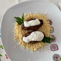 El cooksnap de Monse Vega cuando hizo Koftas con salsa de yogurt en freidora de aire.