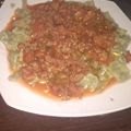 El cooksnap de Juani Antiman cuando hizo Fideos Caseros de Acelga con Estofado.