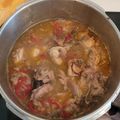 El cooksnap de Eva cuando hizo Conejo al ajillo.