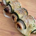 El cooksnap de Loli cuando hizo Rollitos de calabacín gratinados rellenos de jamón y queso en Airfryer Cosori.