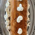 El cooksnap de Cecilia cuando hizo Tarta de turrón con caramelo.