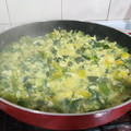 El cooksnap de Ariel Fister cuando hizo Zapallitos revueltos con huevo.