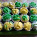 Cooksnap dari Susi Mirantie untuk resep Bolu kukus pandan & coklat mekar semua, asian steamed cake!