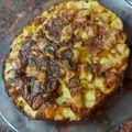 El cooksnap de Gabi Moscovich cuando hizo Tortilla de papas y cebolla.