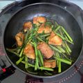 yx_zn 的 乾燒雞肉空心菜 cooksnap