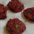El cooksnap de Maria Bavio cuando hizo Hamburguesas de quinoa, remolacha y espinacas.