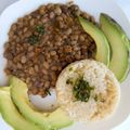 Joyce Ng'ong'a's cooksnap of when they made Vegetable rice, yellow beans and steamed cabbage.