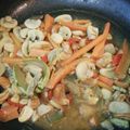 El cooksnap de Rebeca cuando hizo Chop suey con pollo.