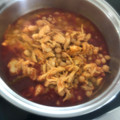 El cooksnap de Dario Solorzano cuando hizo Garbanzos con pollo.