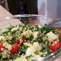 Jesse Haines's cooksnap of when they made tabbouleh.
